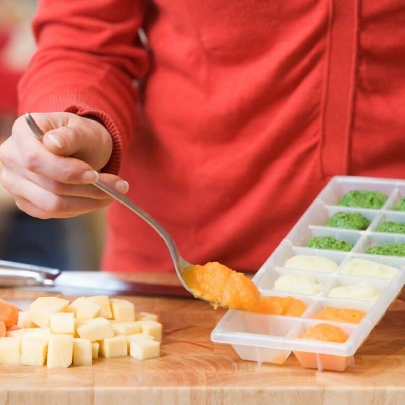 how to thaw frozen baby food